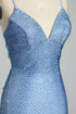 Trinity Sky Blue Rhinestone Long Formal Dress