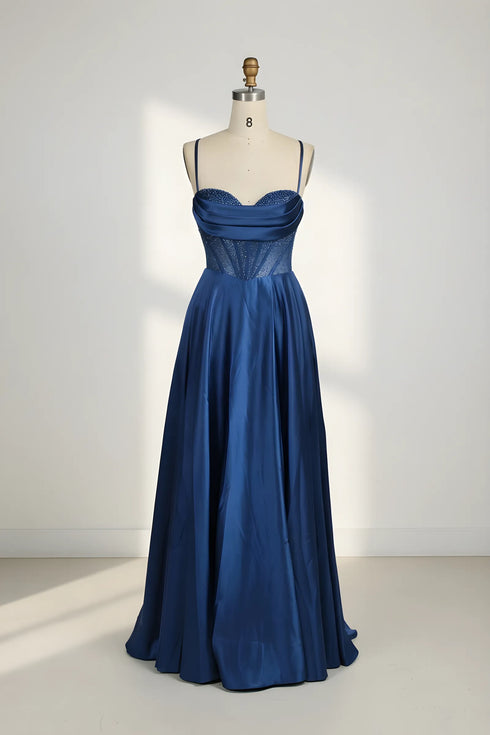 Alessia Satin Corset A-Line Formal Dress
