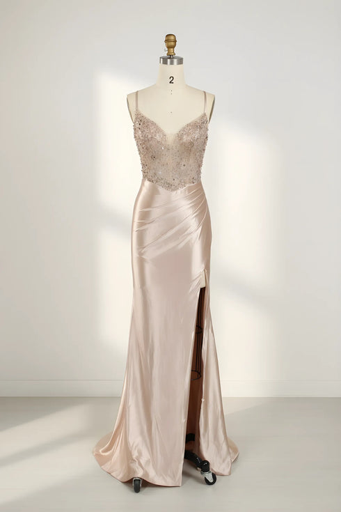 Elara Corset Satin Mermaid Formal Dress