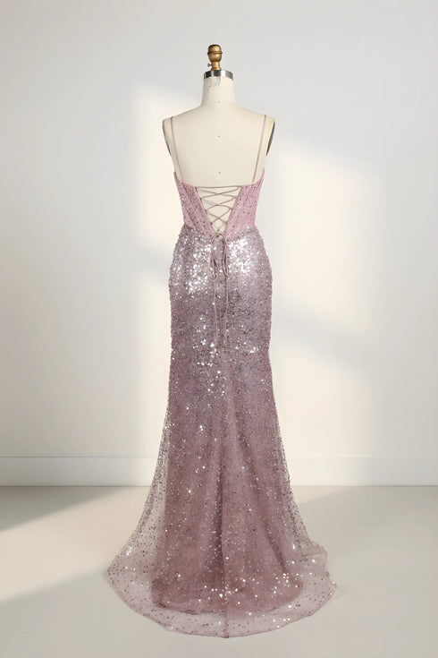 Elowen Strapless Sequin Corset Mermaid Formal Dress