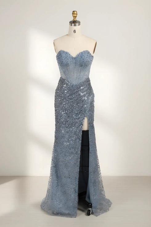 Elowen Strapless Sequin Corset Mermaid Formal Dress