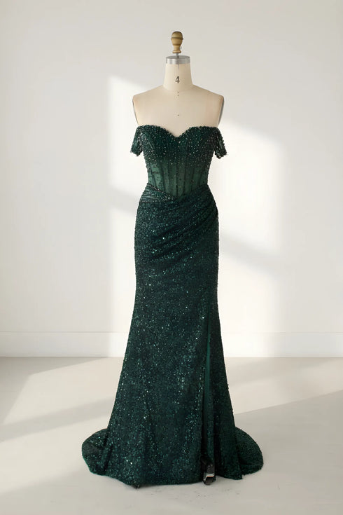 Isabella Strapless Sequin Corset Mermaid Formal Dress