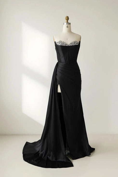 Isla Strapless Satin Corset Mermaid Formal Dress