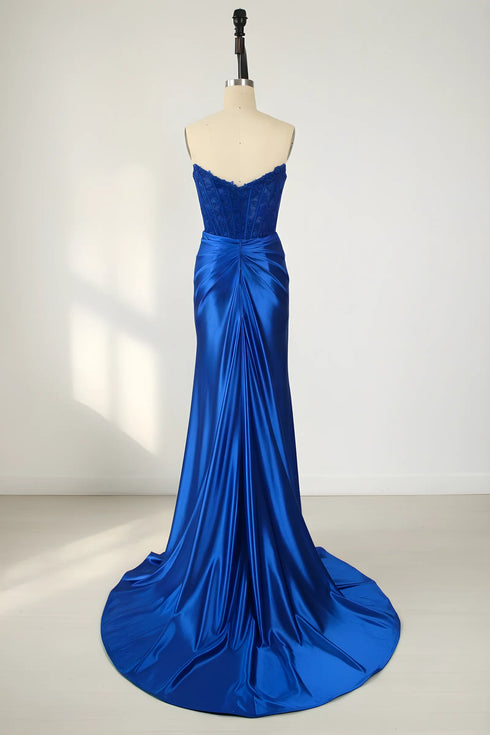 Mila Strapless Satin Corset Mermaid Formal Dress