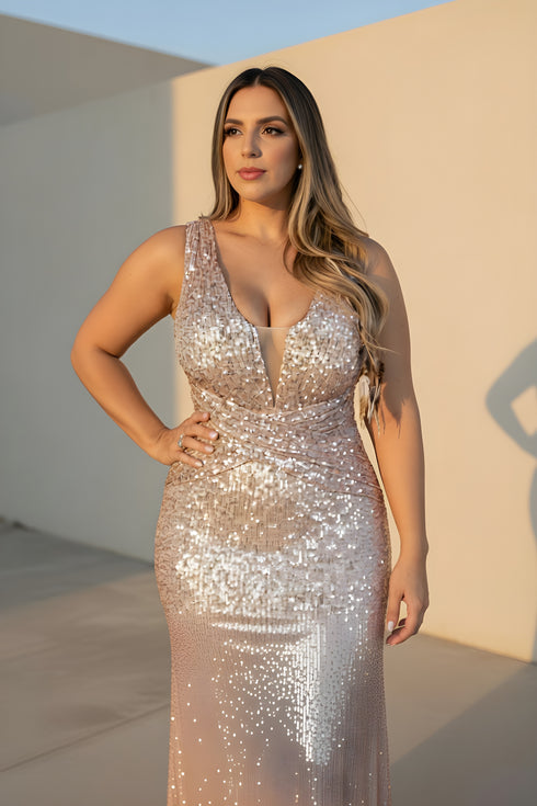 Phoenix Pink Sequin Dress