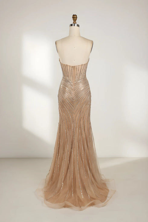 Seraphina Strapless Sequin Corset Mermaid Formal Dress