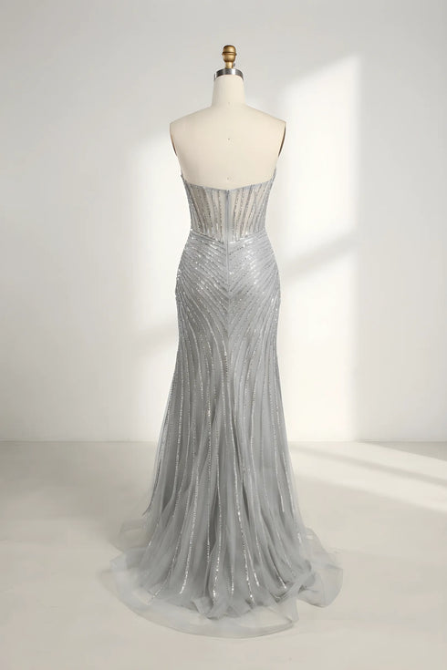 Seraphina Strapless Sequin Corset Mermaid Formal Dress