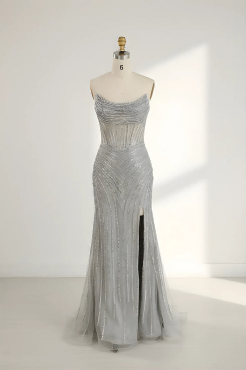Seraphina Strapless Sequin Corset Mermaid Formal Dress