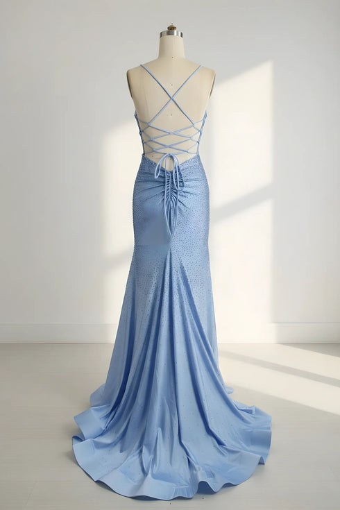 Trinity V Neck Diamanté Mermaid Formal Dress