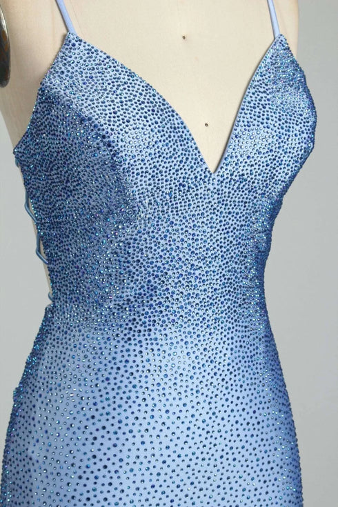Trinity V Neck Diamanté Mermaid Formal Dress