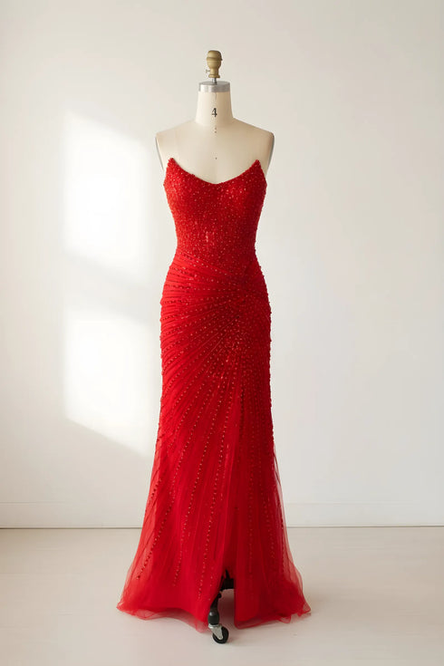 Verity Strapless Sequin Corset Mermaid Formal Dress