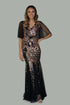 Valentina Black Sequin Dress