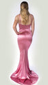 Camille Pink Satin Dress