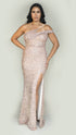 Emily Beige Pink Sequin Dress
