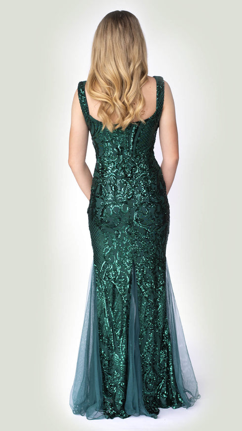 Jessica Green Sequin Dress