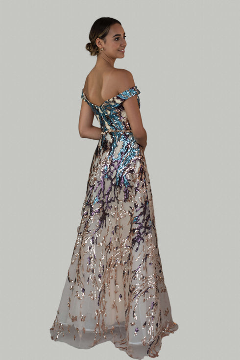 Naomi Multi Colour Sequin Dress