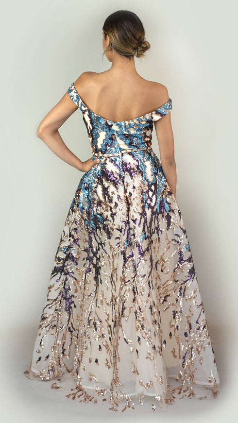 Naomi Multi Colour Sequin Dress