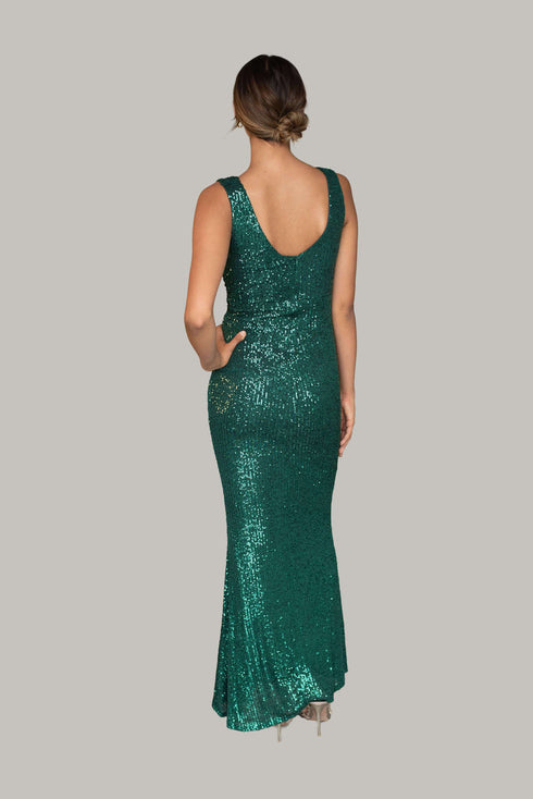 Phoenix Green Sequin Dress