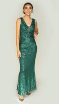 Phoenix Green Sequin Dress