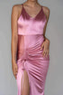Camille Pink Satin Dress