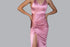 Camille Pink Satin Dress