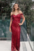 Sophia Red Sequin Dress