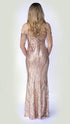 Sophia Rose Gold Sequin Dress