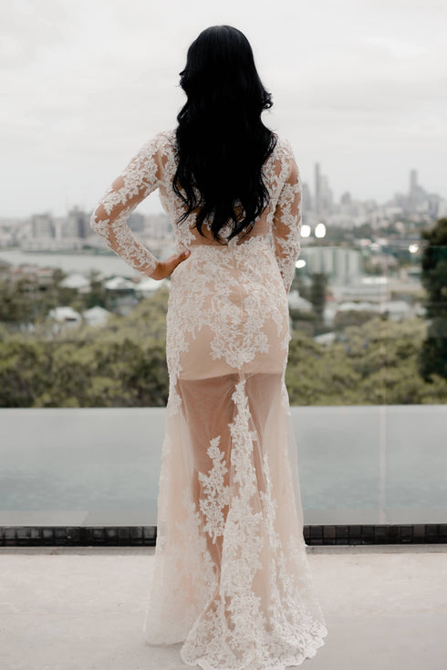 Ava White Lace Dress