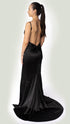 Zia Black Satin Dress
