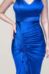 Camille Blue Satin Dress
