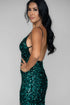 Cora Green Sequin Dress