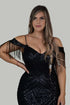 Sophia Black Sequin Dress