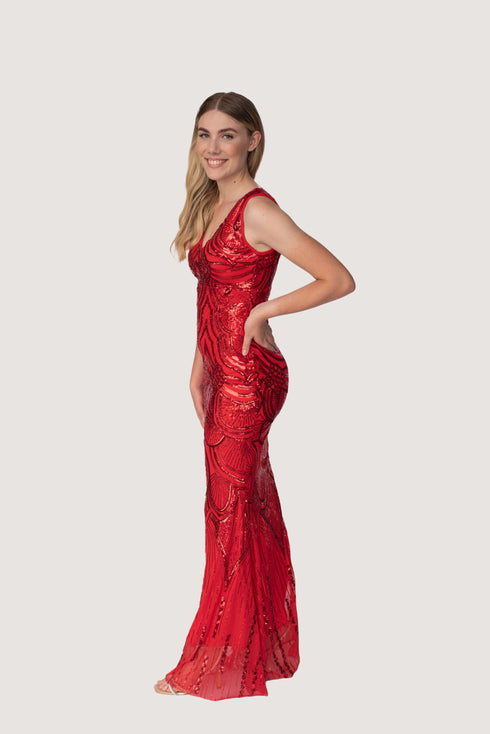 Toscana Red Sequin Dress (Copy)